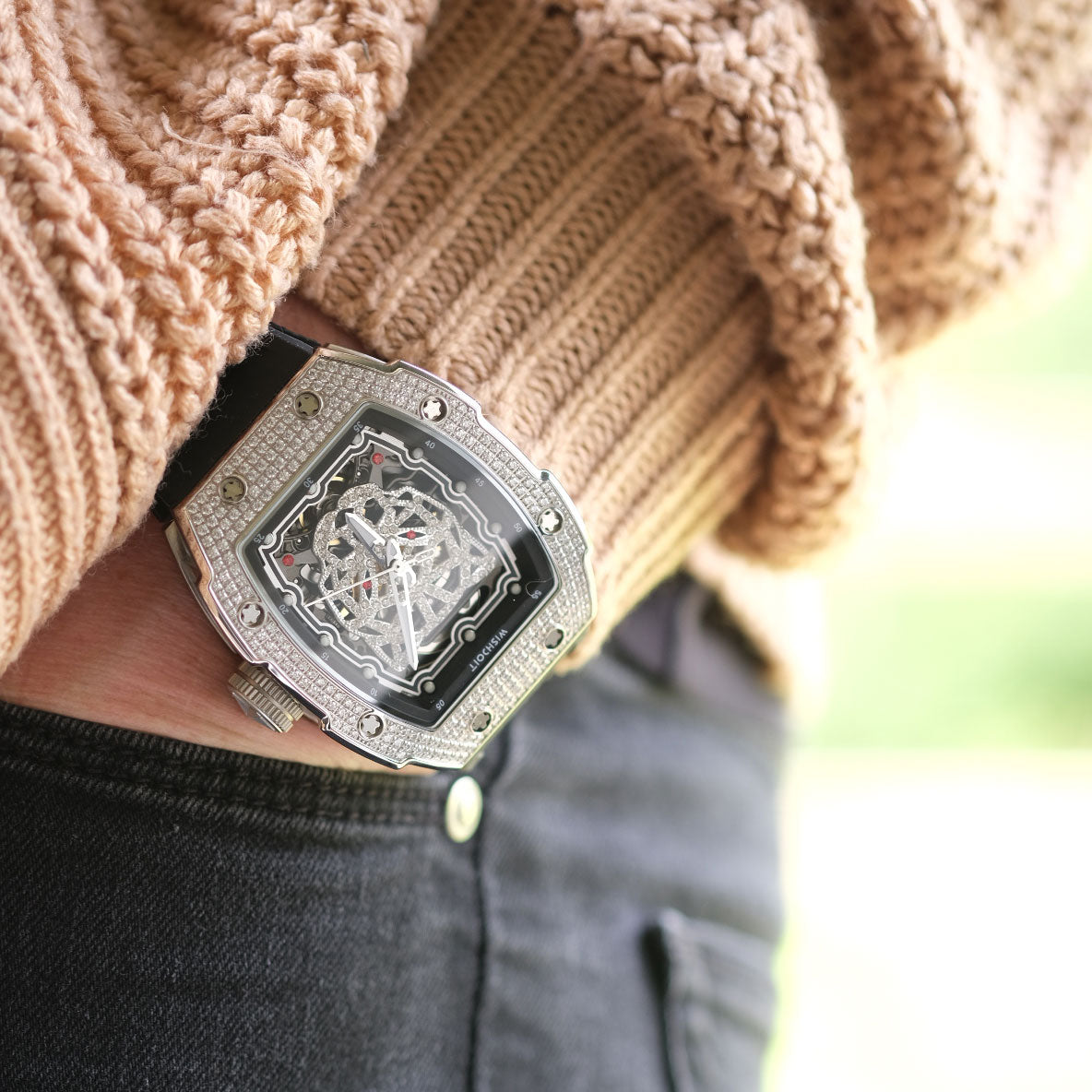 Snow Leopard-Silvery Watch